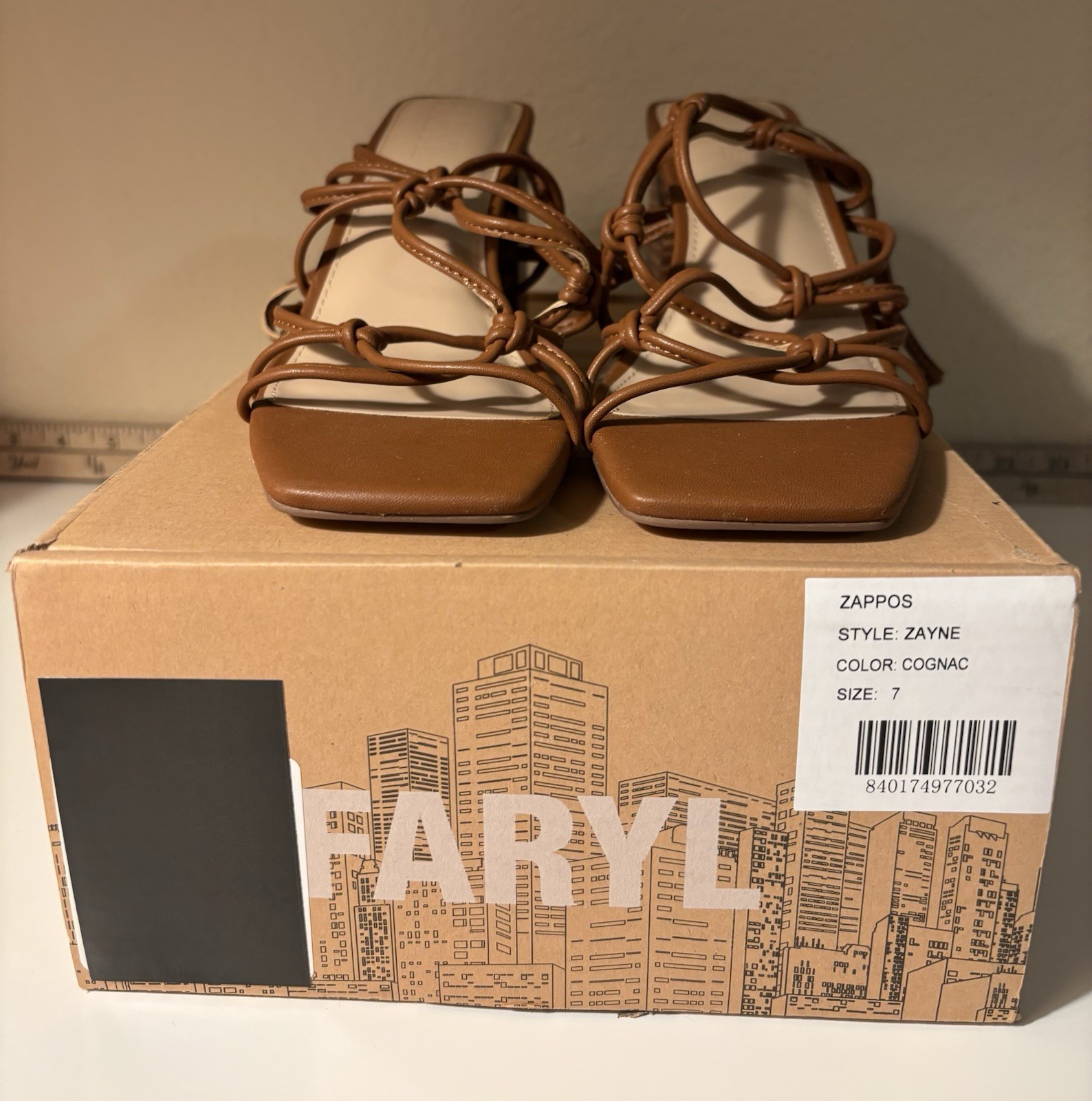 Zayne Strappy Block Heel Sandals From The Brand Faryl by Farylrobin Size 7