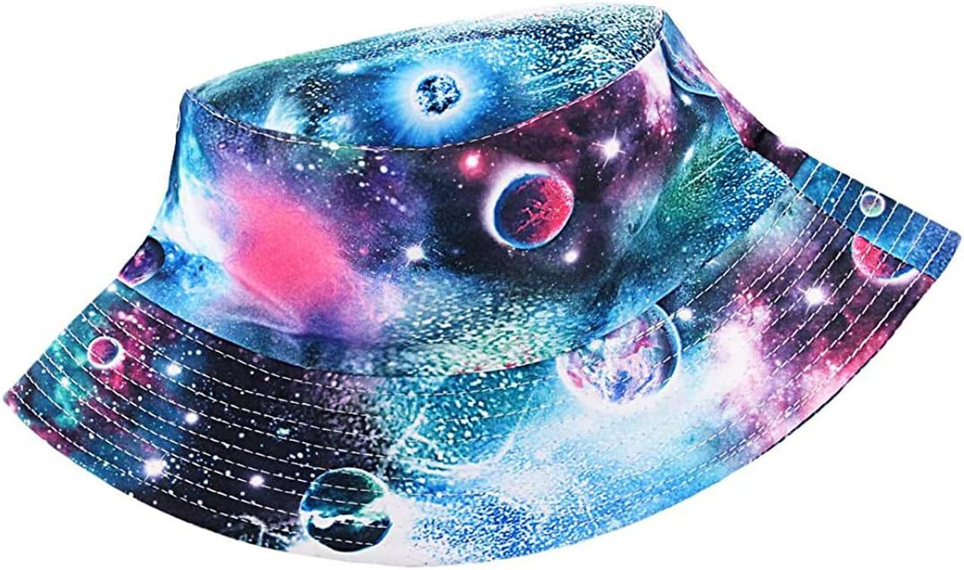 Unisex Bucket Hat Beach Sun Hat Aesthetic Fishing Hat for Men Women Teens, Rever