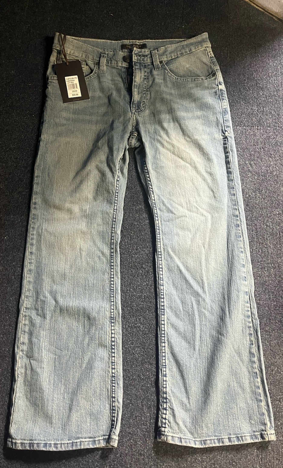 NWT Men’s Cody James Duke BootcutJeans, Size 33×30, Light Wash