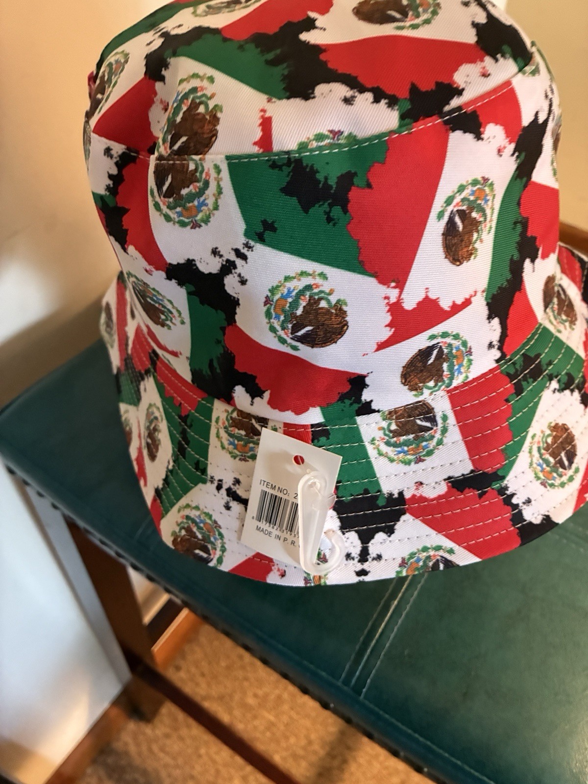 FIFA Men’s Mexico Flag Print Bucket Hat Flags Pattern Multicolor One Size