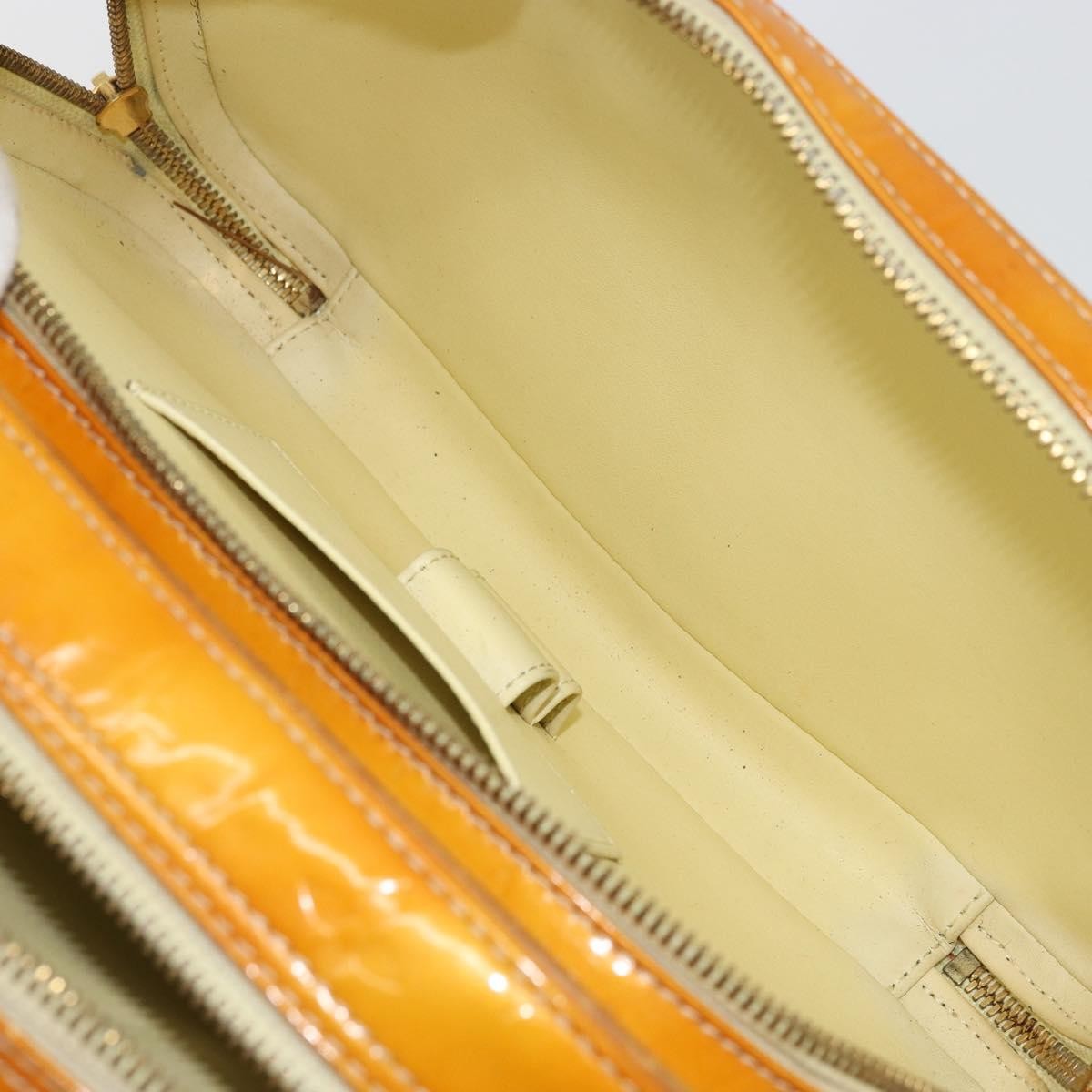 LOUIS VUITTON Monogram Vernis Marley Backpack Yellow M91040 LV Auth bs34725