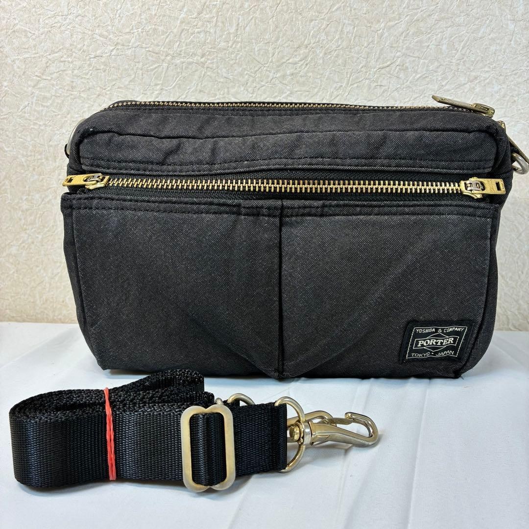 PORTER YOSHIDA DRAFT Shoulder Bag 2way navy Japan Authentic