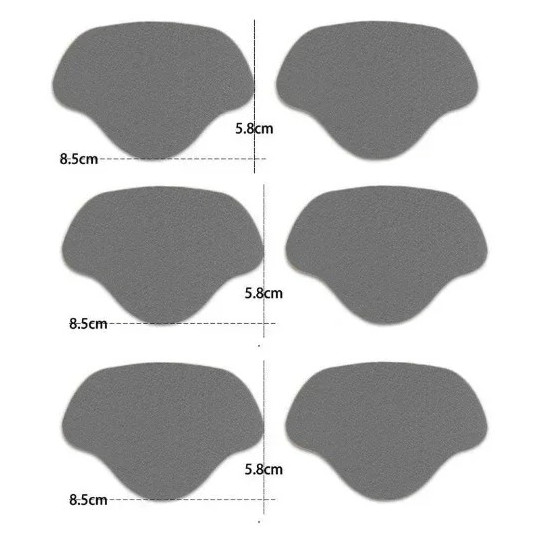 6pcs Shoe Heel Repair Patches Self Adhesive Anti Wear Protector – NEW