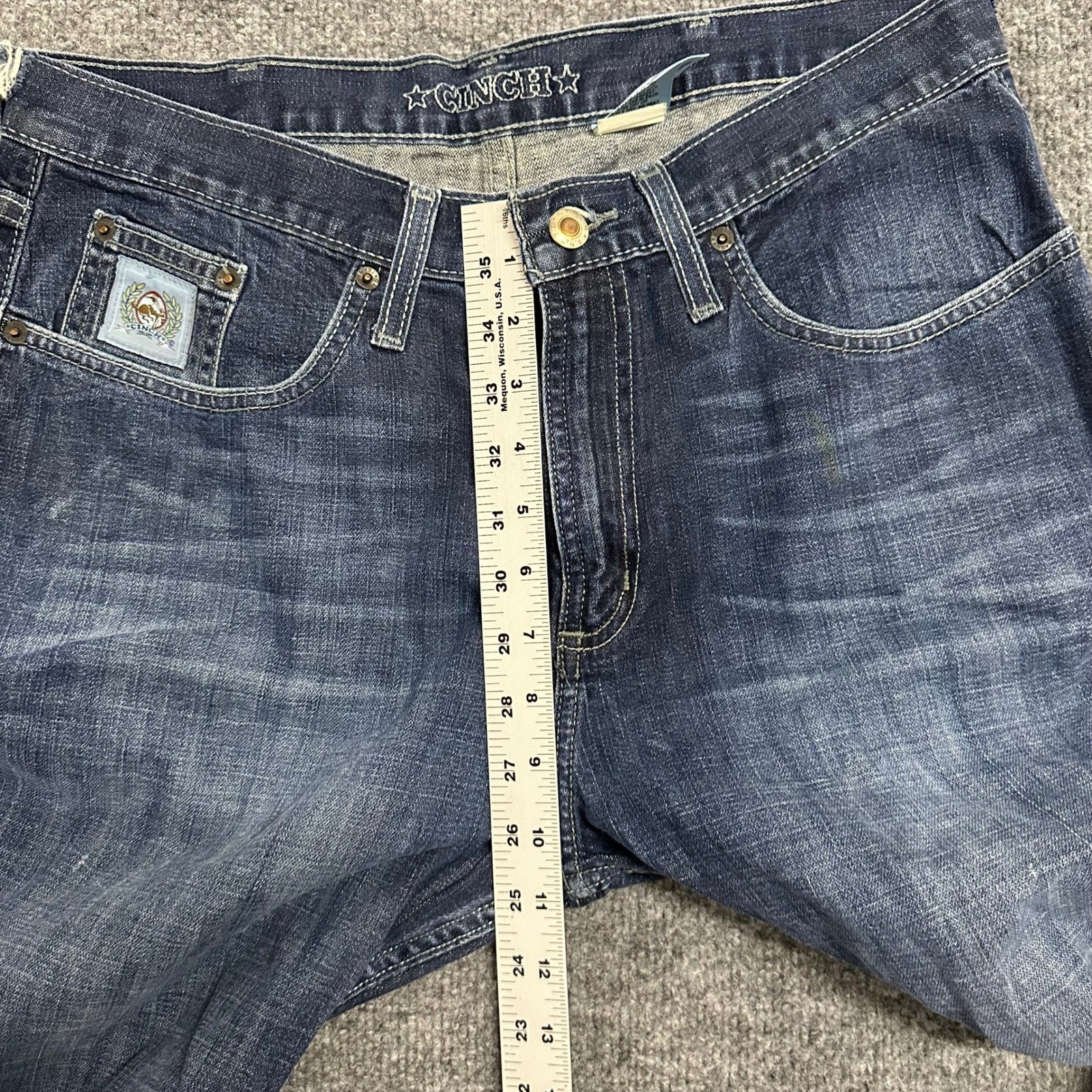 Cinch Jeans Mens Size 32×30 Dark Wash Stretch Denim Western Straight Leg 6614