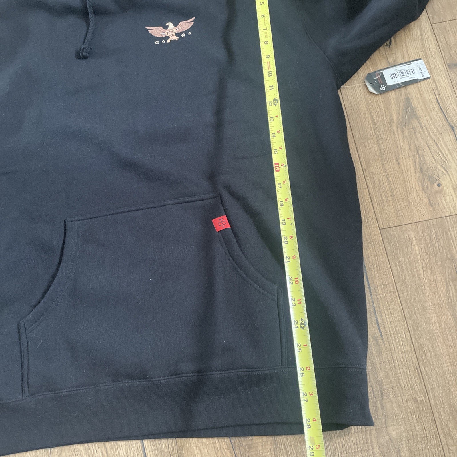 NWT Troll Co The World Needs More Rosies Black Logo Hoodie – 2XL