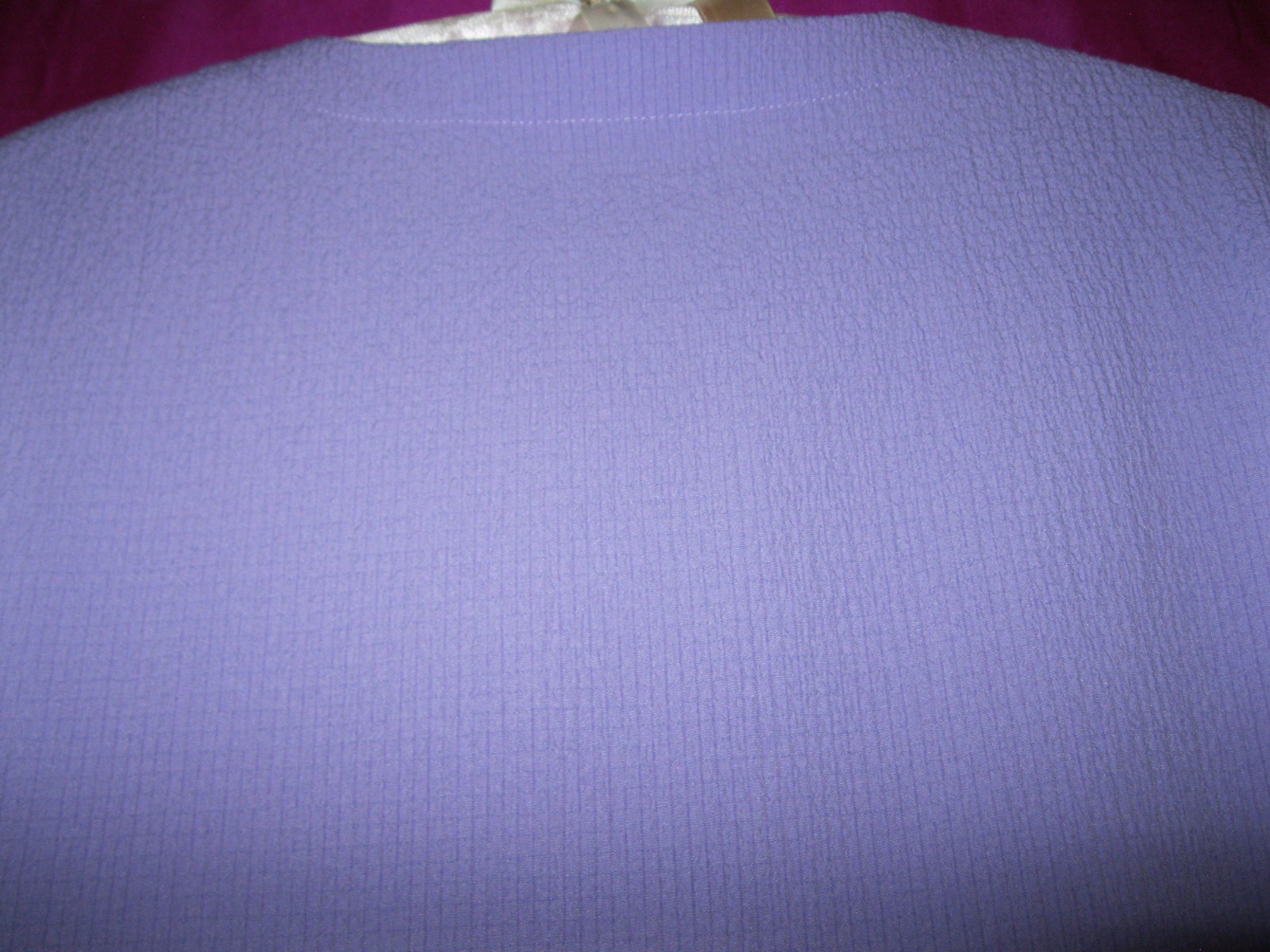 TOOFAN LABEL, LAVENDER COLORED L/S BLOUSE, NEW, RAYON/POLY, SZ L..