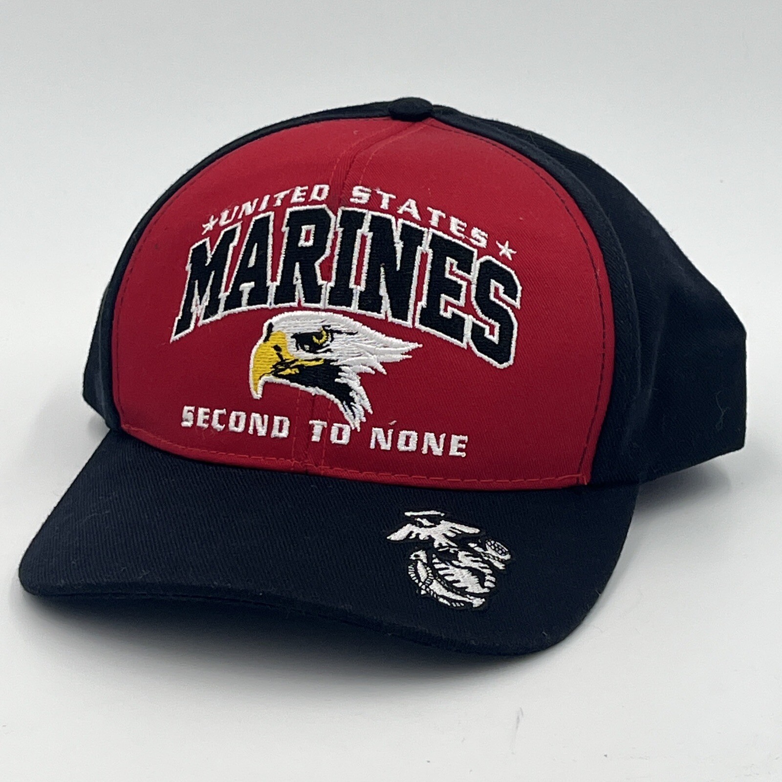 Marines Second To None Cap – United States Military StrapBack One Size Hat VGUC