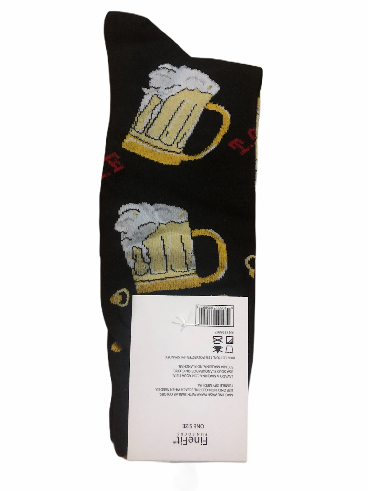 Fine Fit Men’s TGIF Novelty Beer Socks