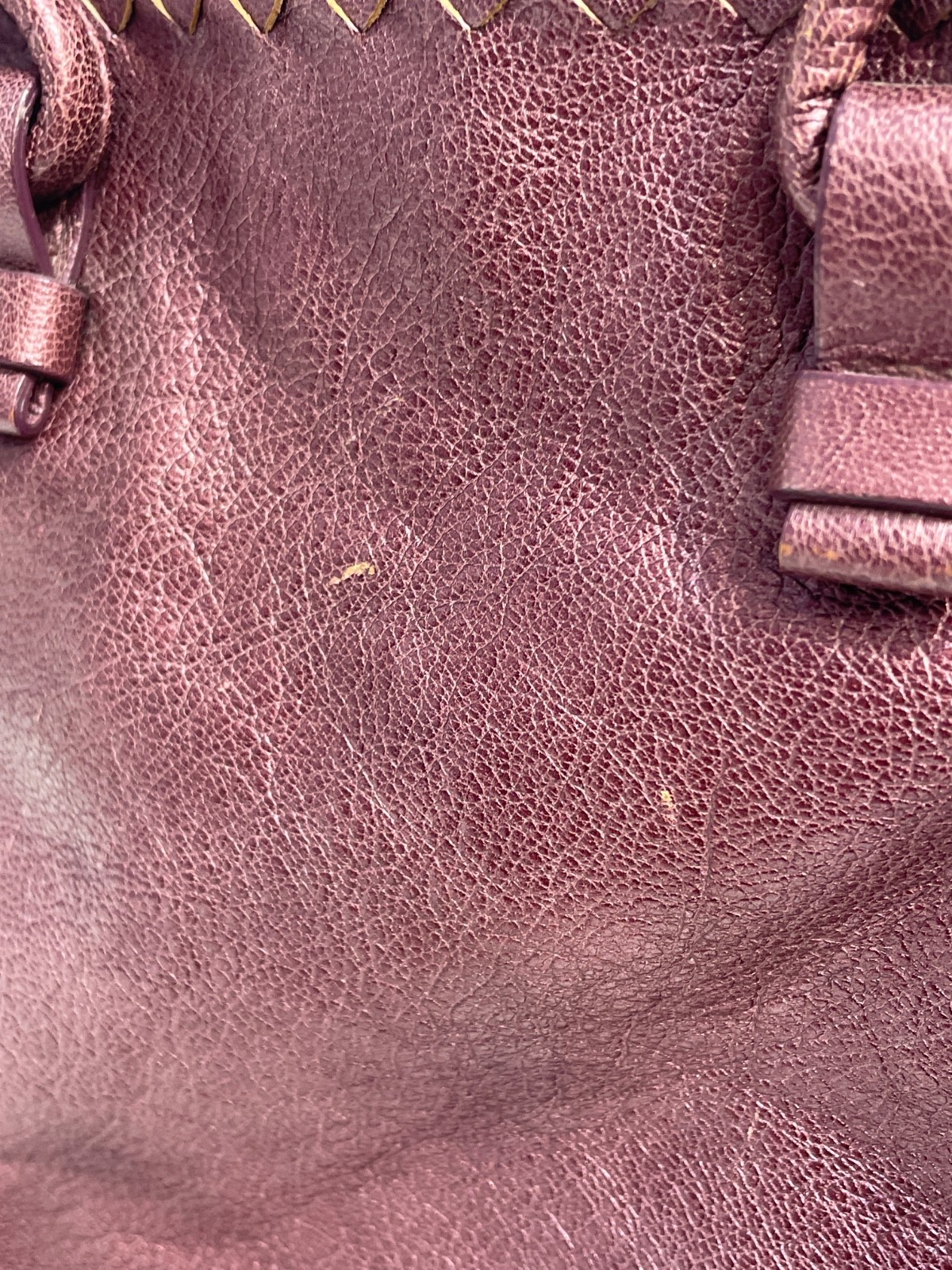 Bottega Veneta 2000’s Tote Bag Burgundy Leather Used