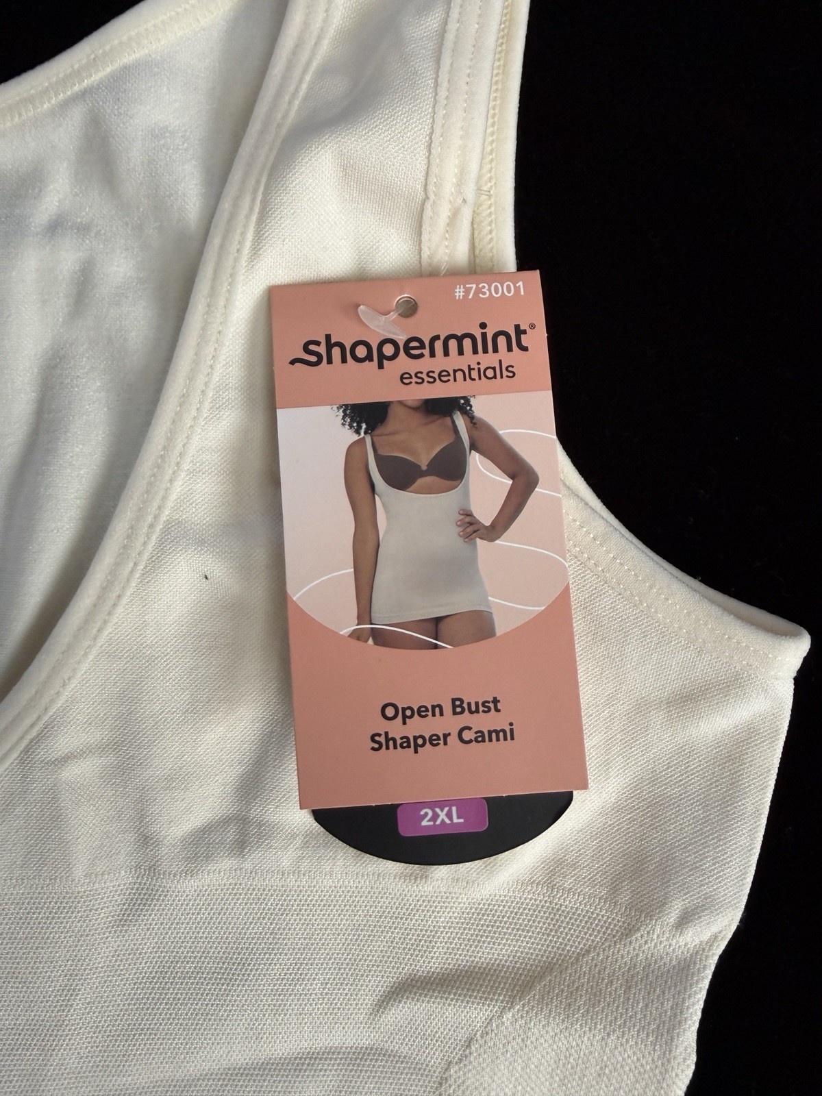 Shapermint Essential Open Bust Shaper Cami Beige Nude Size 2XL NWT