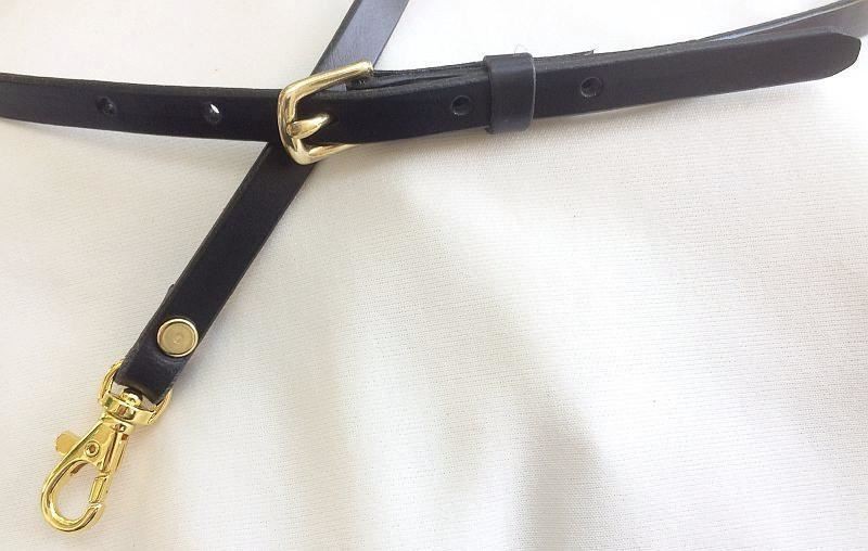 1/2 in. Slim Leather Adjustable Cross Body Purse Wallet Bag Strap – 4 Colors