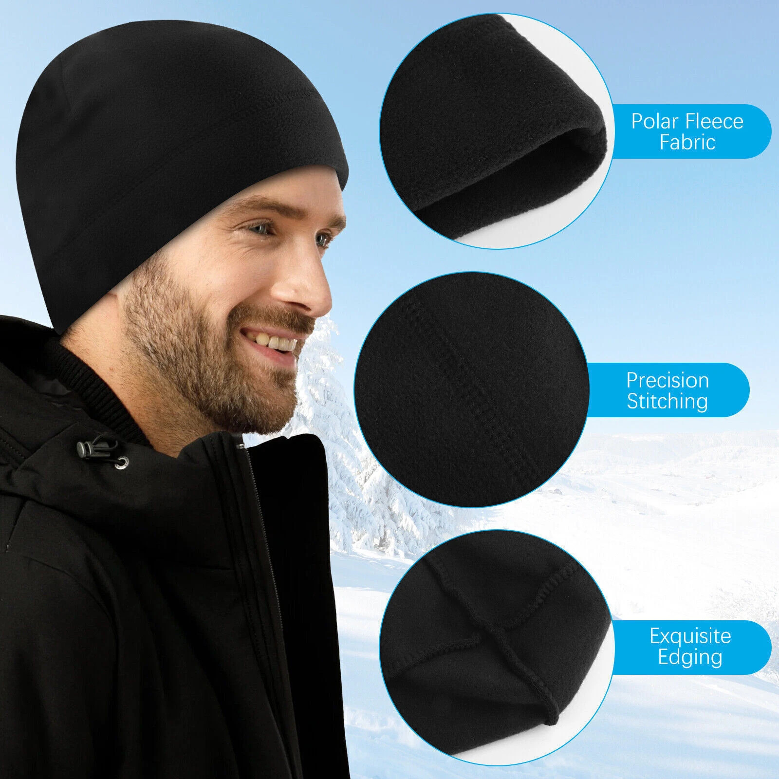 NEW Military Tactical Skull Cap Winter Warm Fleece Windproof Ski Beanie Hats Lot