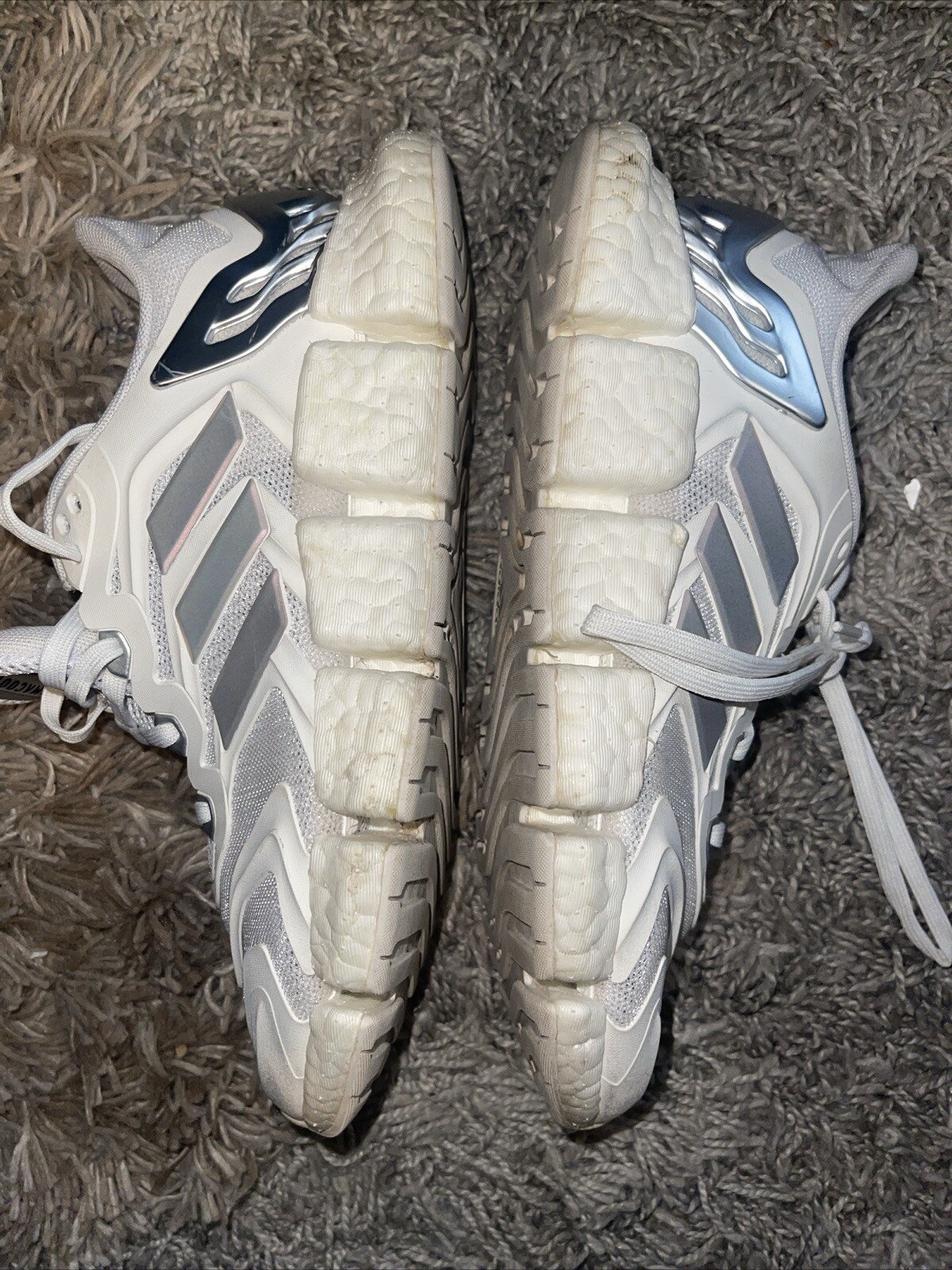 adidas Climacool Vento BOOST White Silver Men Unisex Running Shoe FZ1731 Sz 7