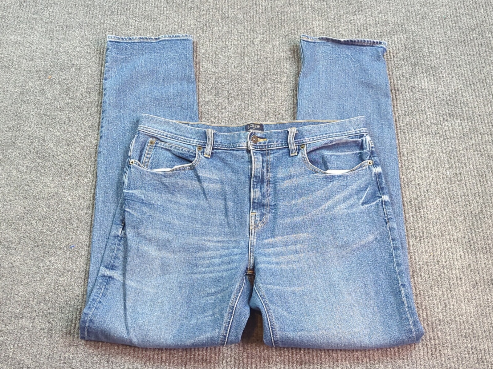 J Crew Jeans Men 34×34 Blue Straight The Sutton Denim Cotton