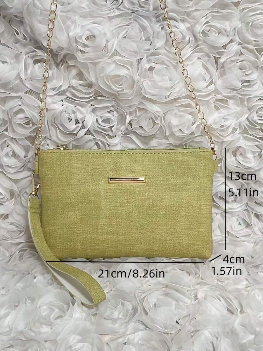 Small Square Bag Women PU Leather Crossbody Chain Purse Casual Shoulder Mini
