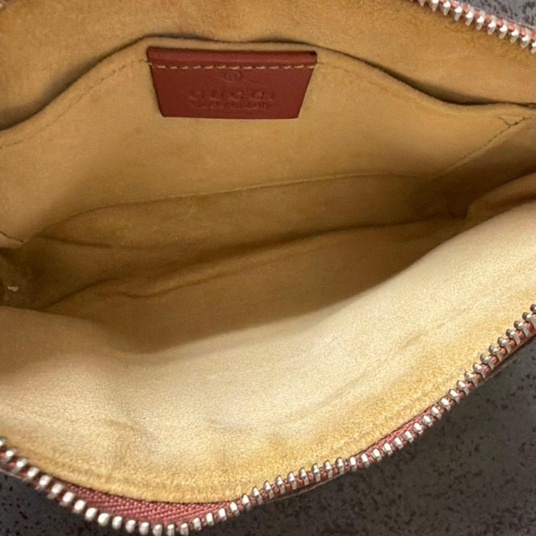 GUCCI GG Supreme Blooms Pouch Canvas Floral Compact Authentic Italy