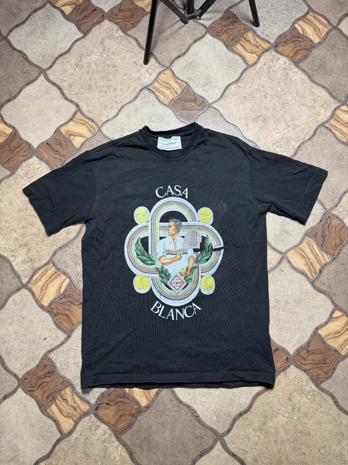 Casablanca Tennis Club Men’s Luxury Big Logo T-Shirt Size S