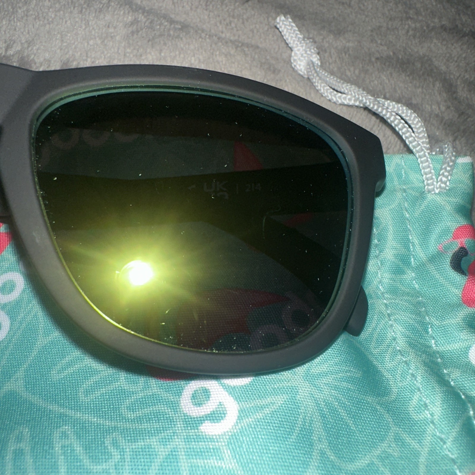 Goodr Sunglasses “Vincent’s Absinthe Night Terrors” Black Frame Mirror Lens NEW
