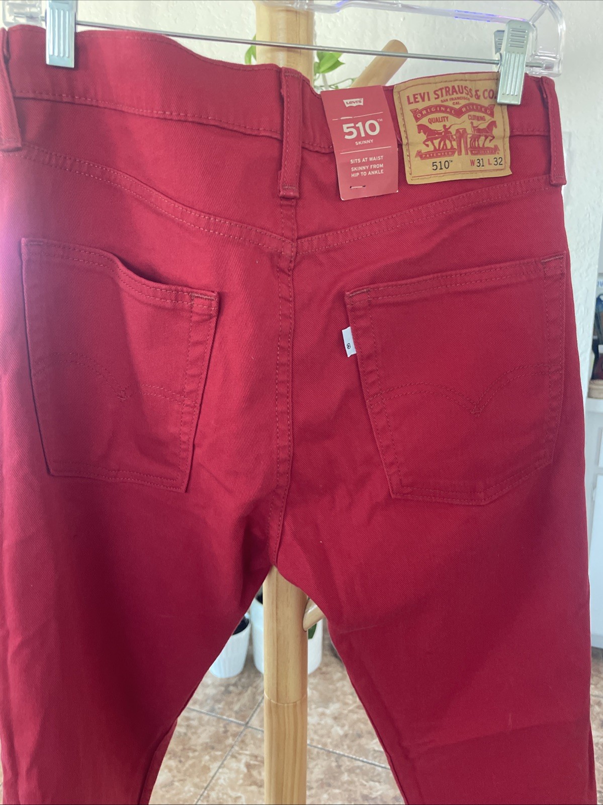 Levi’s 510 Skinny Red Size 31 X 32 New With Tags❤️‍🔥❤️‍🔥❤️‍🔥❤️‍🔥❤️‍🔥￼