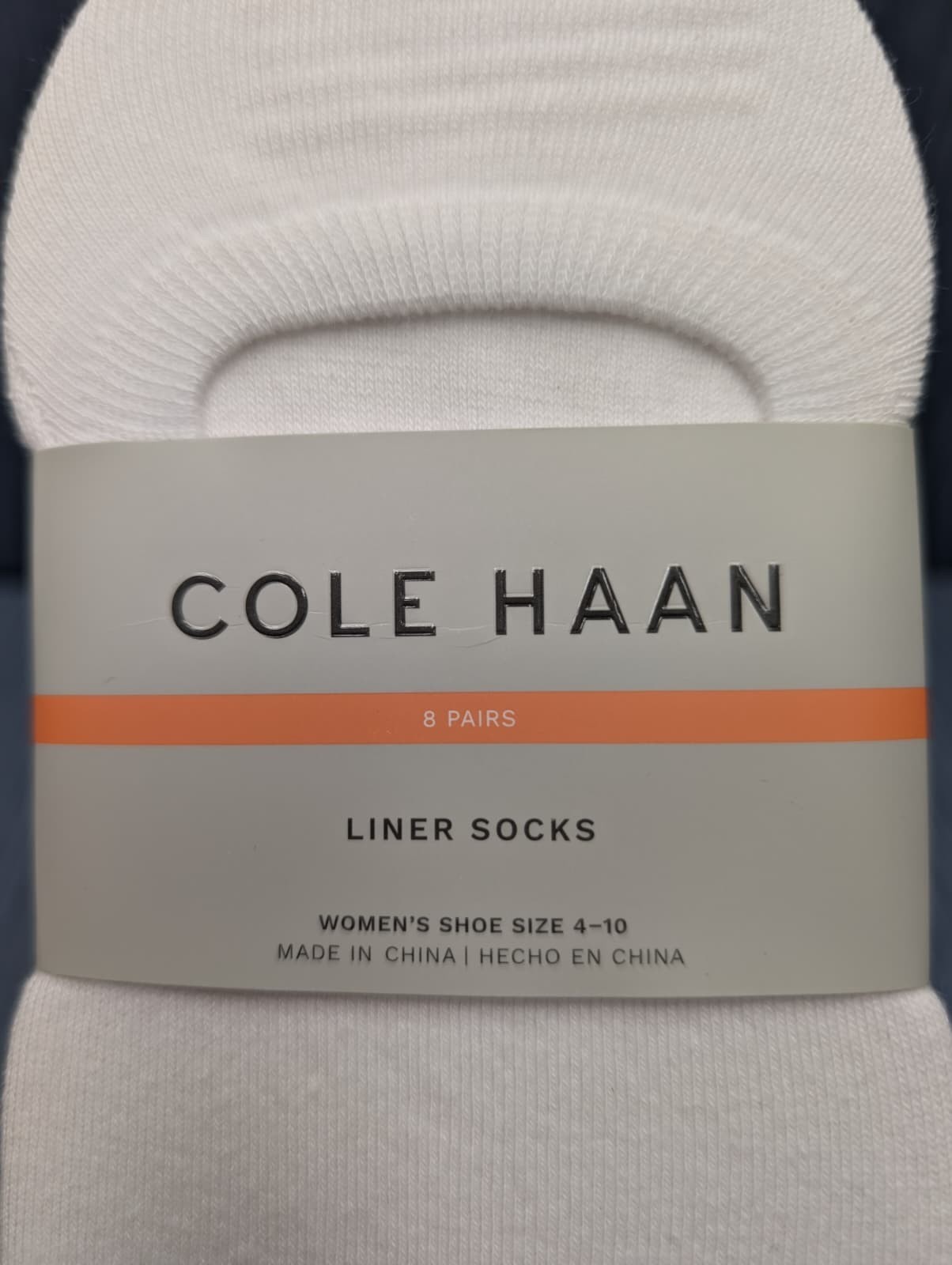 Cole Haan Women’s Size 4-10 White Liner Socks 16 Pairs