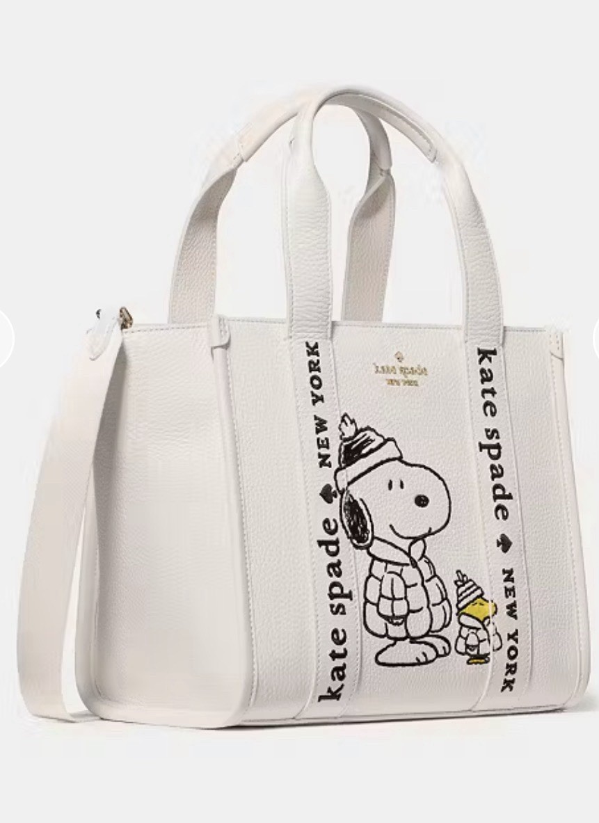 Kate Spade Peanuts X KSNY Snoopy Small Tote NWT