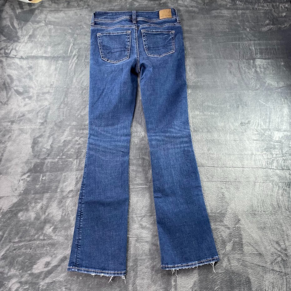 American Eagle Womens Jeans Blue Size 0 Reg Kick Boot Denim Medium Wash