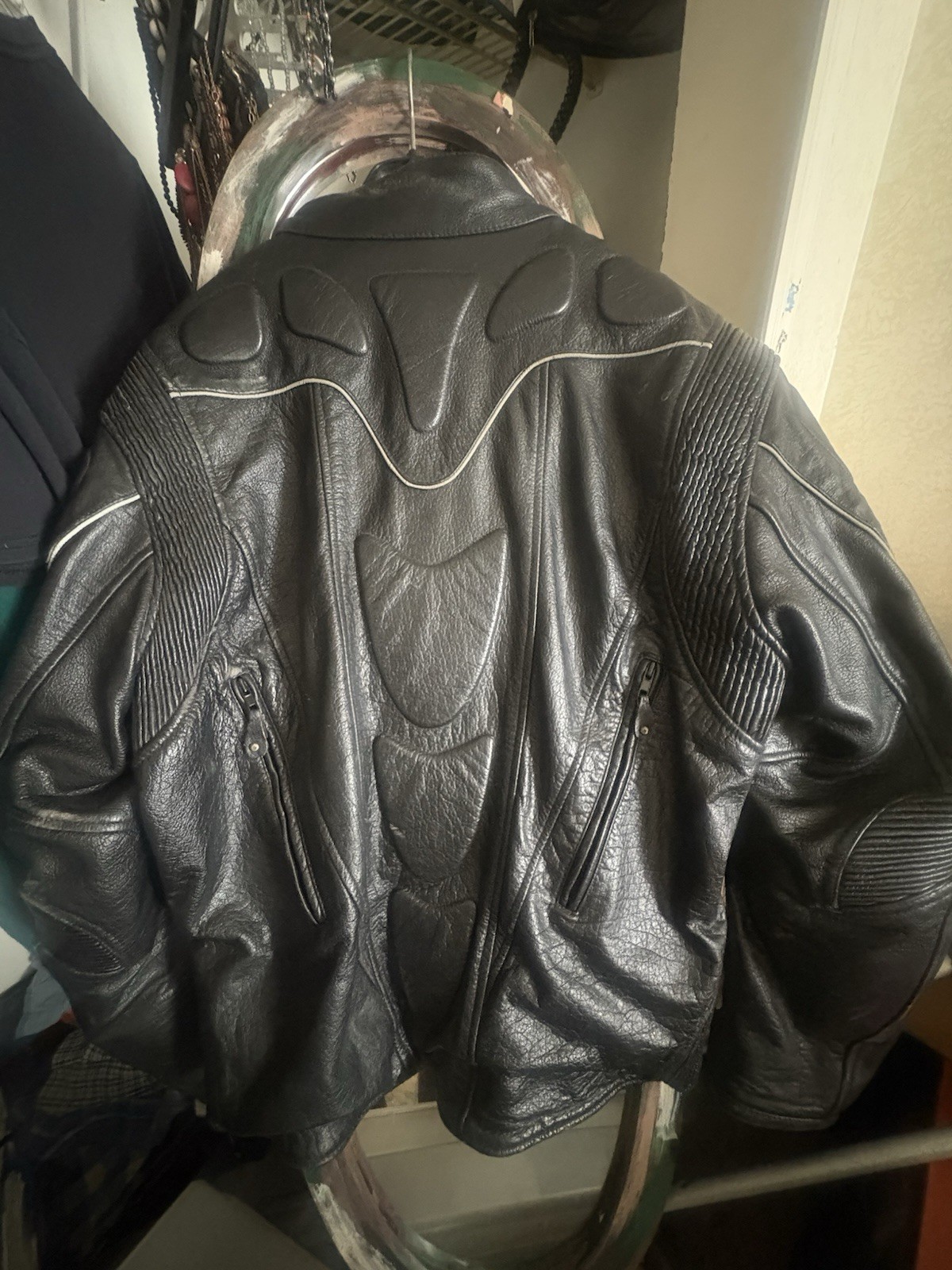 Black Leather Riding Jacket