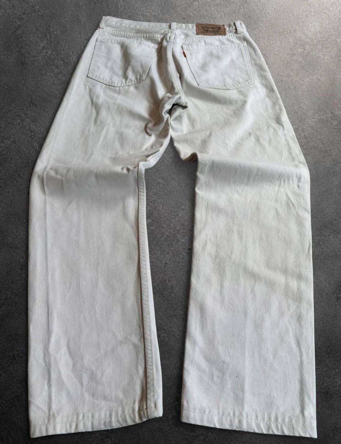Levi’s 615 Orange Tab White Jeans W30 L30 Vintage 🇮🇹 Made in Italy