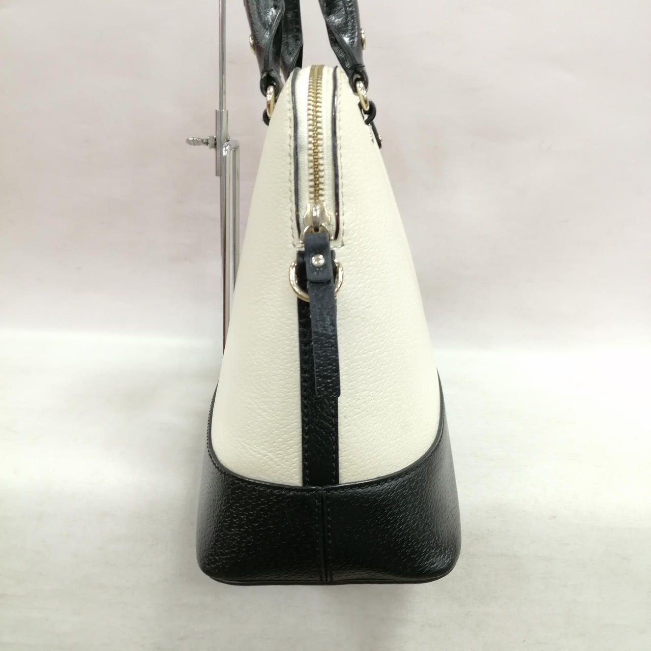 KATESPADE Biolor 2 Way Bag WKRU3083 Beige X Black Damaged Used
