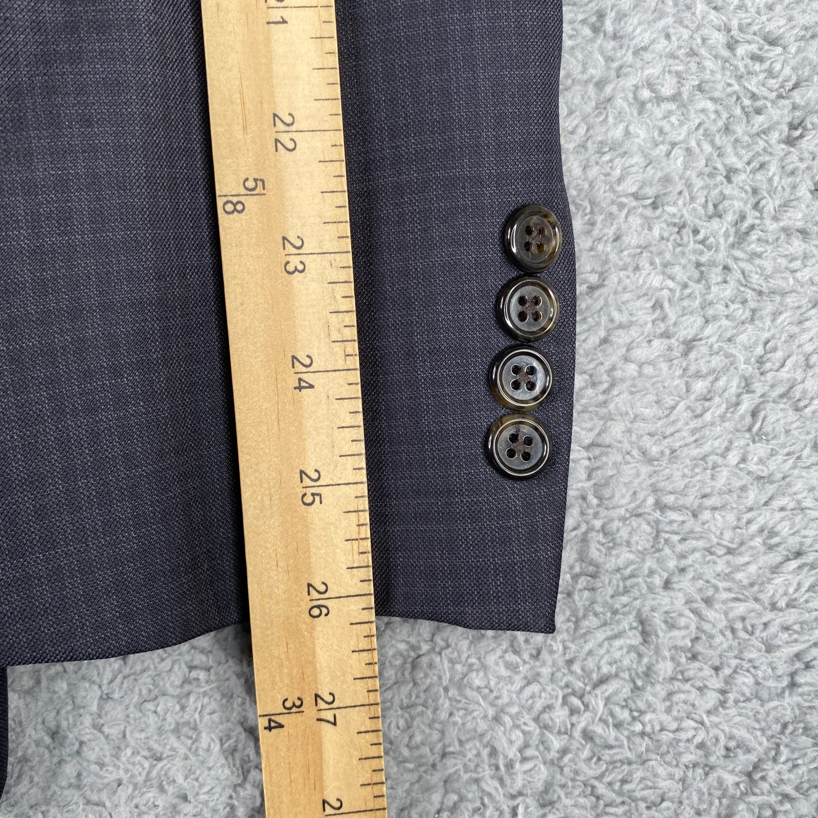 Todd Snyder Blazer Mens 44L Gray Plaid 100% Wool Mayfair Slim Fit Sport Coat