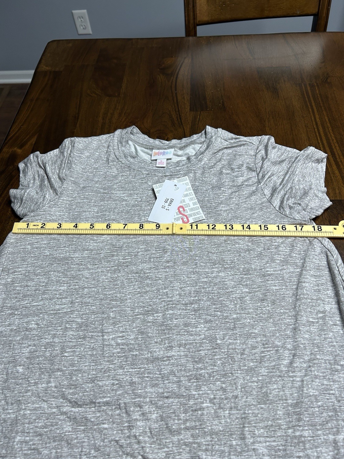 Lularoe Ericka NWT Size Small Gray/Taupe Heather