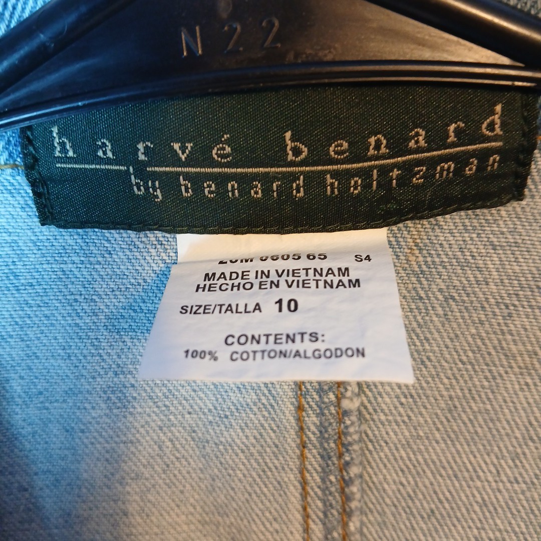 Harve Benard by Benard Holtzman Denim Jacket,embroidered Pockets NWT Size 10