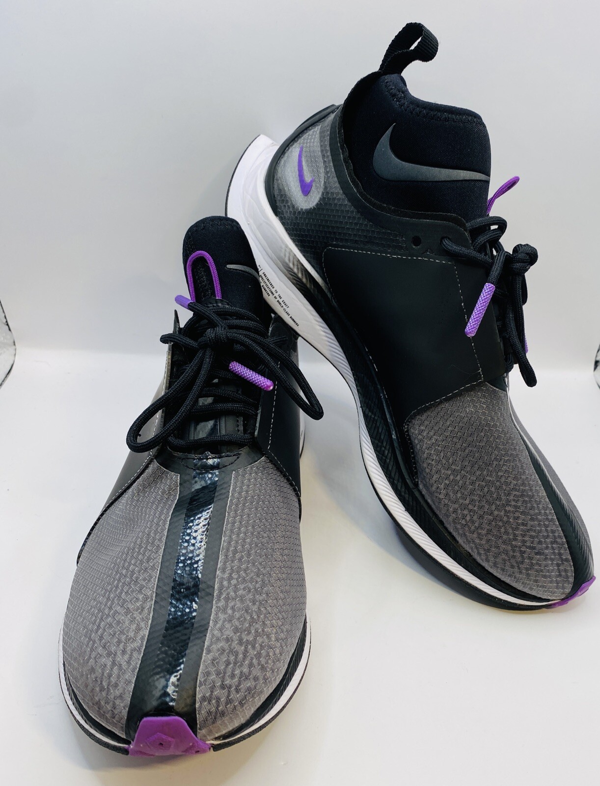 Nike Zoom Pegasus Turbo XX Women’s Running Shoes, Sz 7.5 AR4347 001 Black/purple