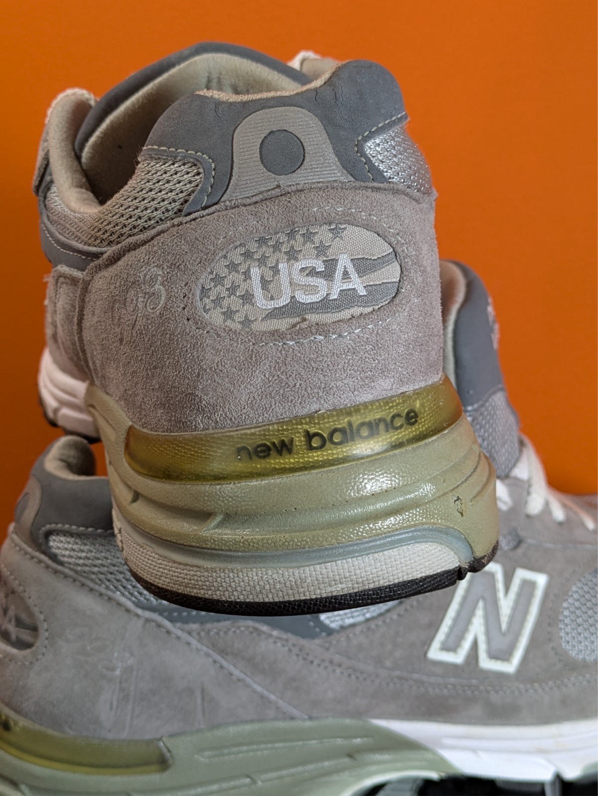 New Balance 993 MR993GL Heritage Gray Olive Made USA Men’s 8.5 D 2011