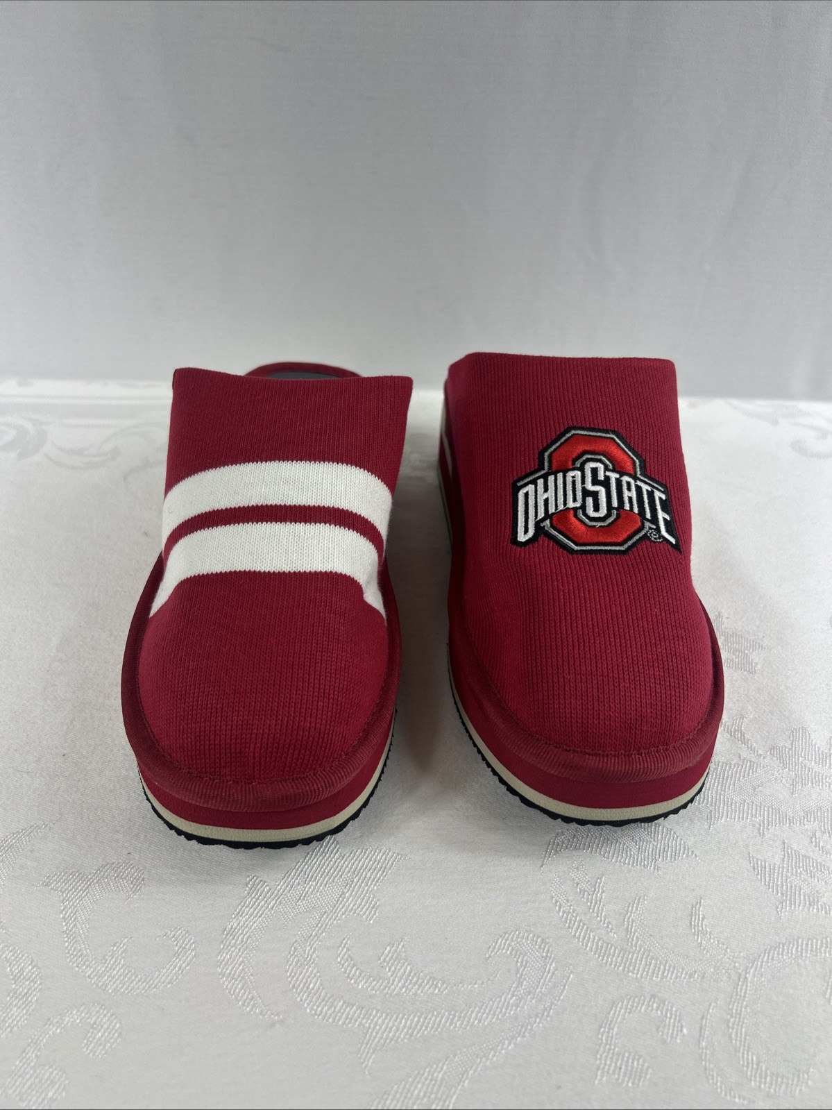 Zenzee-College Edition, Ohio State University Knit Kicks, Slip On, Red,Men/Women