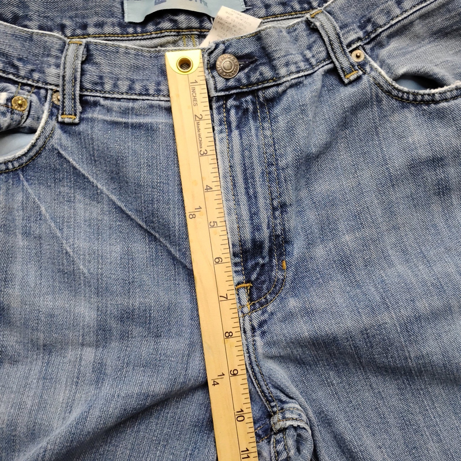 Gap Vintage Mens Bootcut Jeans Medium Wash Denim 36×30 Distressed