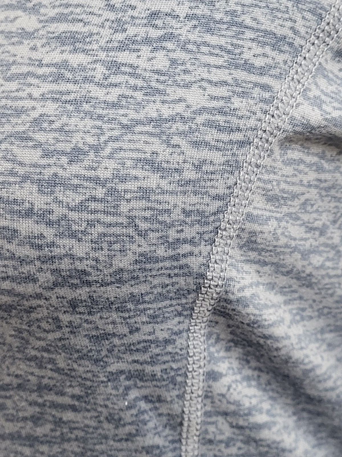 Reebok Women’s Blue Heather Long Sleeve Soft Underwear Top Logo Casual Size Med