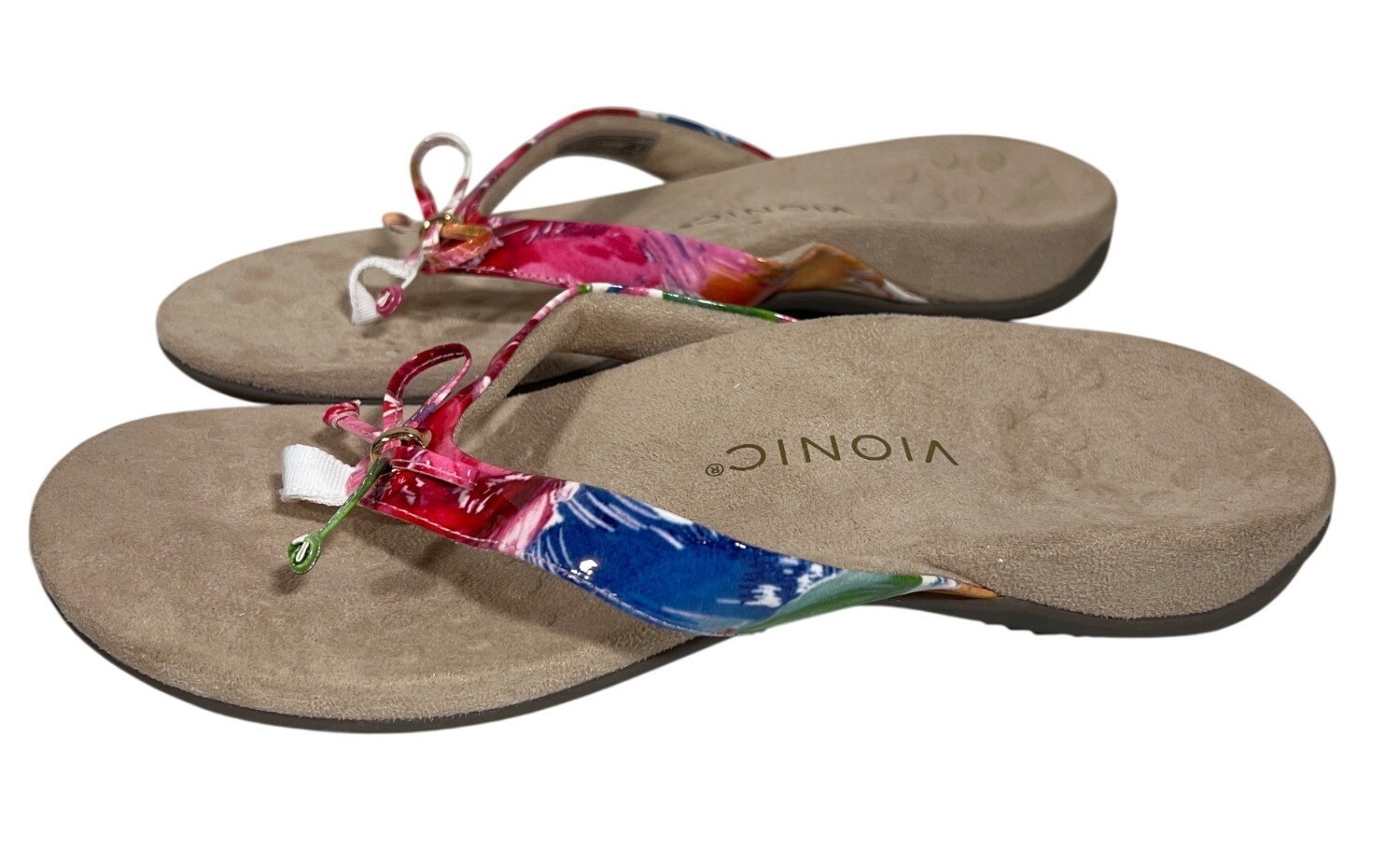 Vionic Bella II Sandals Floral Womens Colorful Floral Orthotic Women’s Size 9