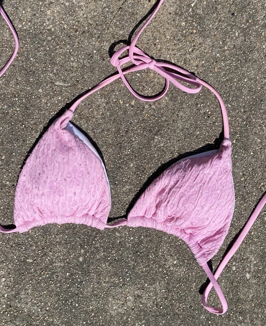 Women’s Pink Bikini Swimsuit Top Girly