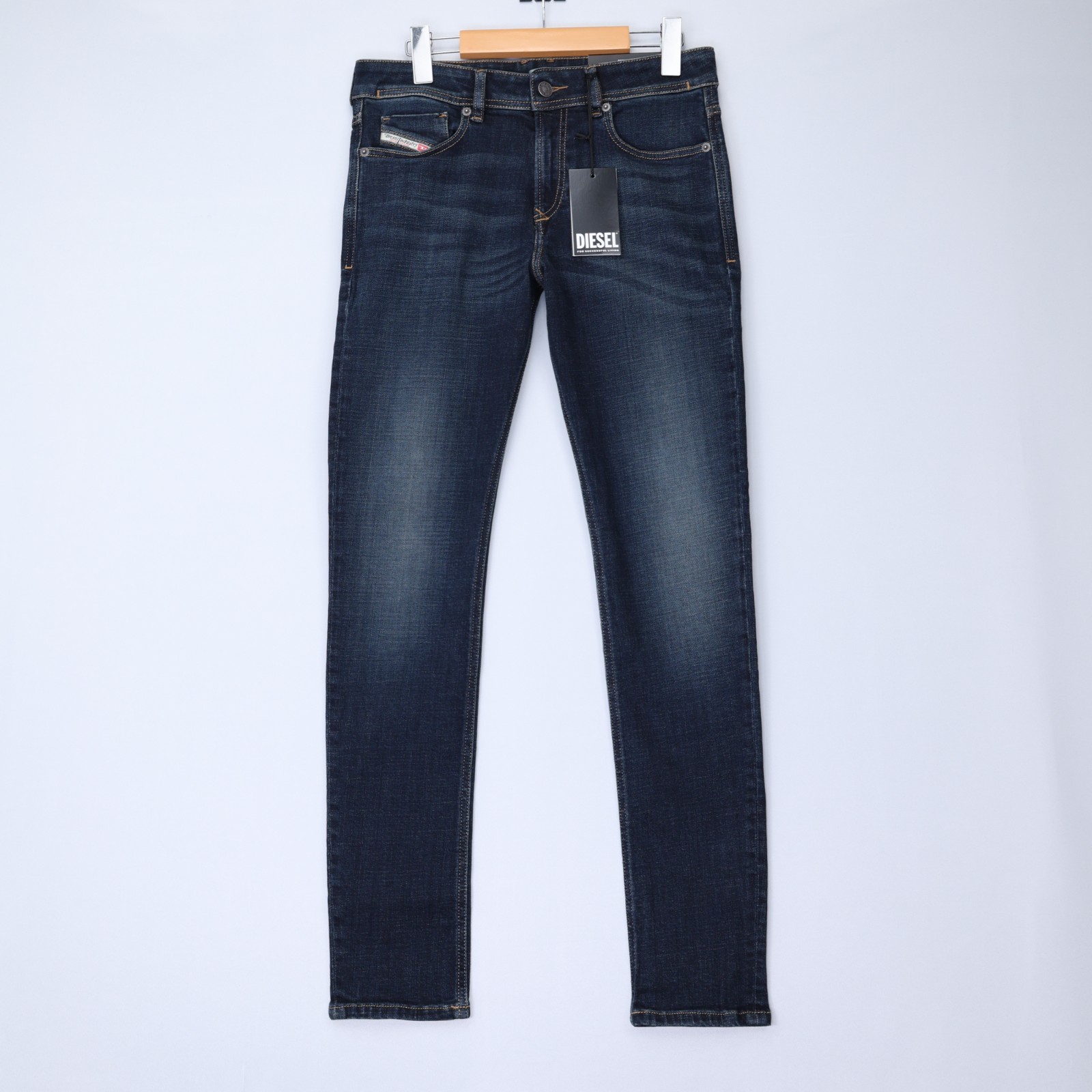 Diesel Mens Jeans 1979 Sleenker Trousers Skinny Leg Low Rise Dark Blue Size NWT