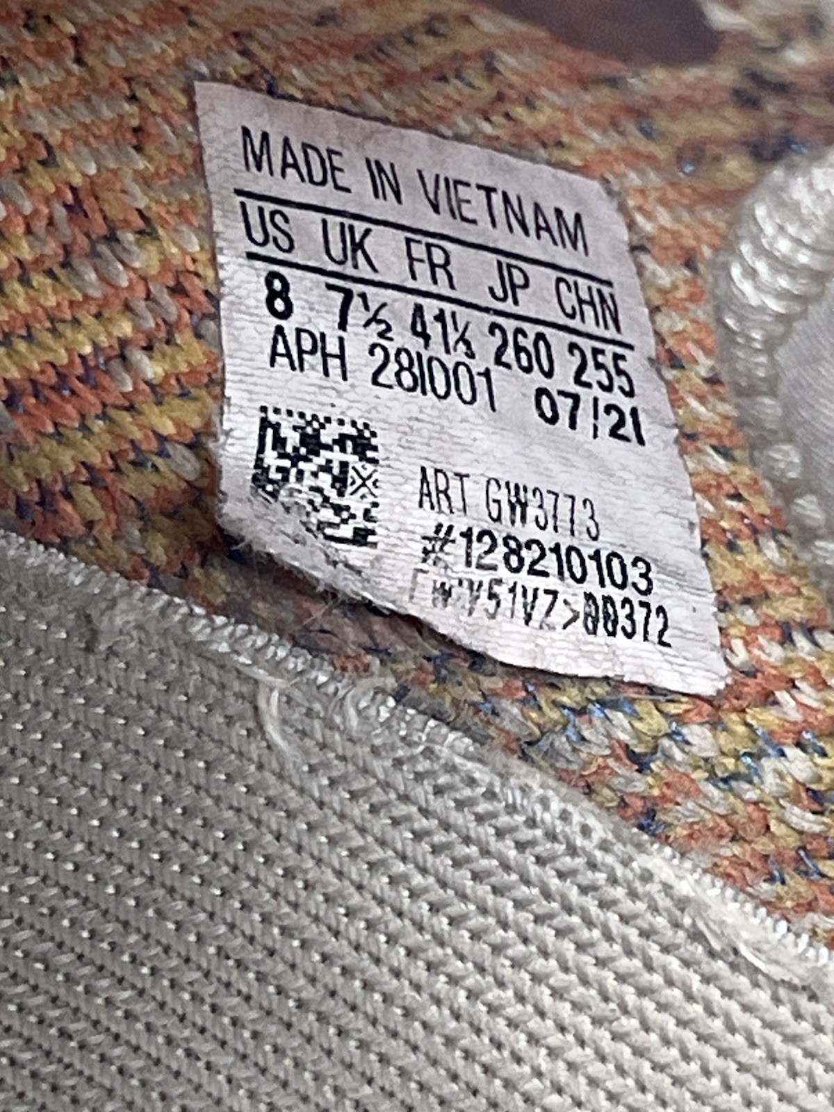 Adidas Yeezy Boost 350 V2 GW3773 Prime Knit Sneaker Mx Oat Size 8