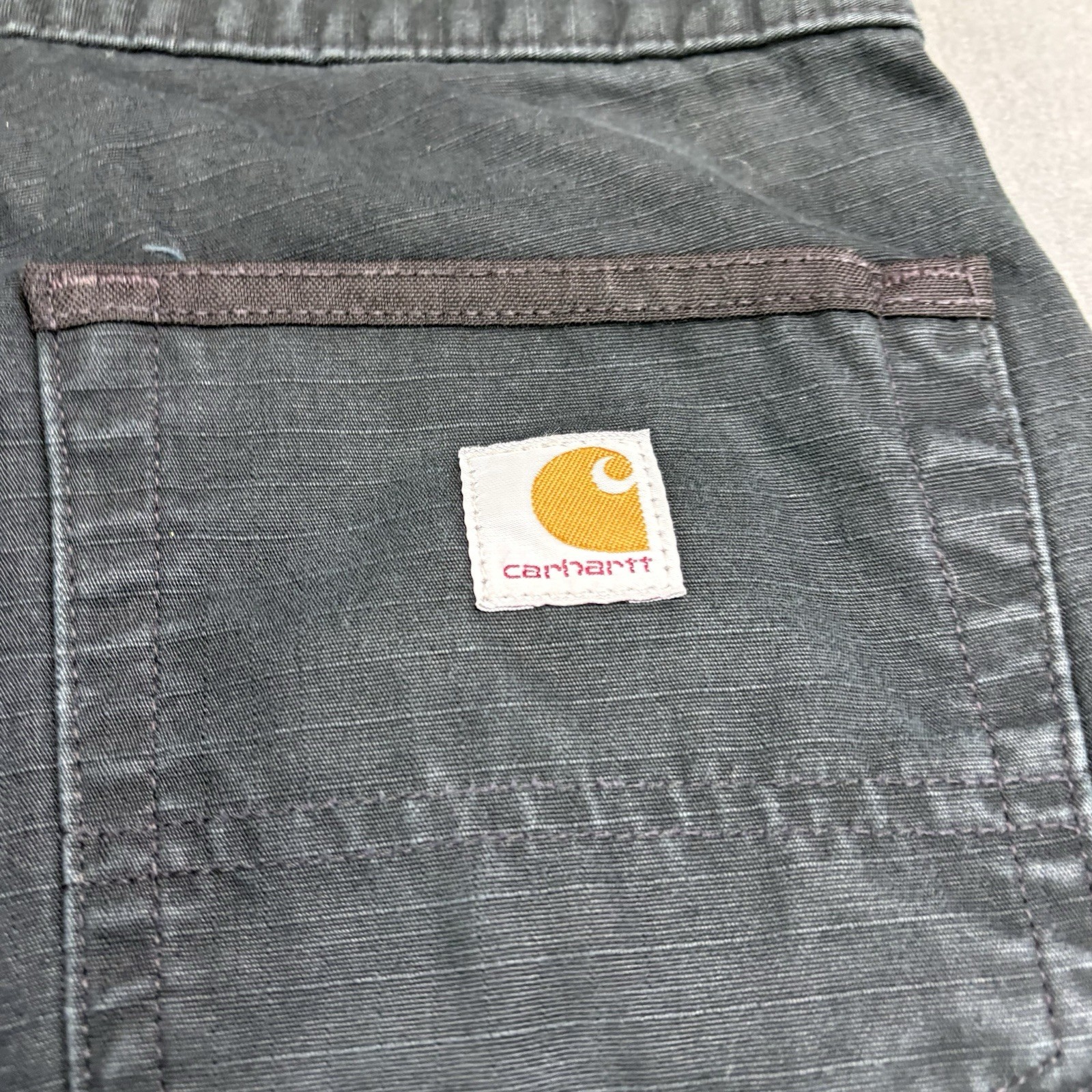 Carhartt Double Knee Cargo Pants Size 30×29.5 in. Black B342 BLK