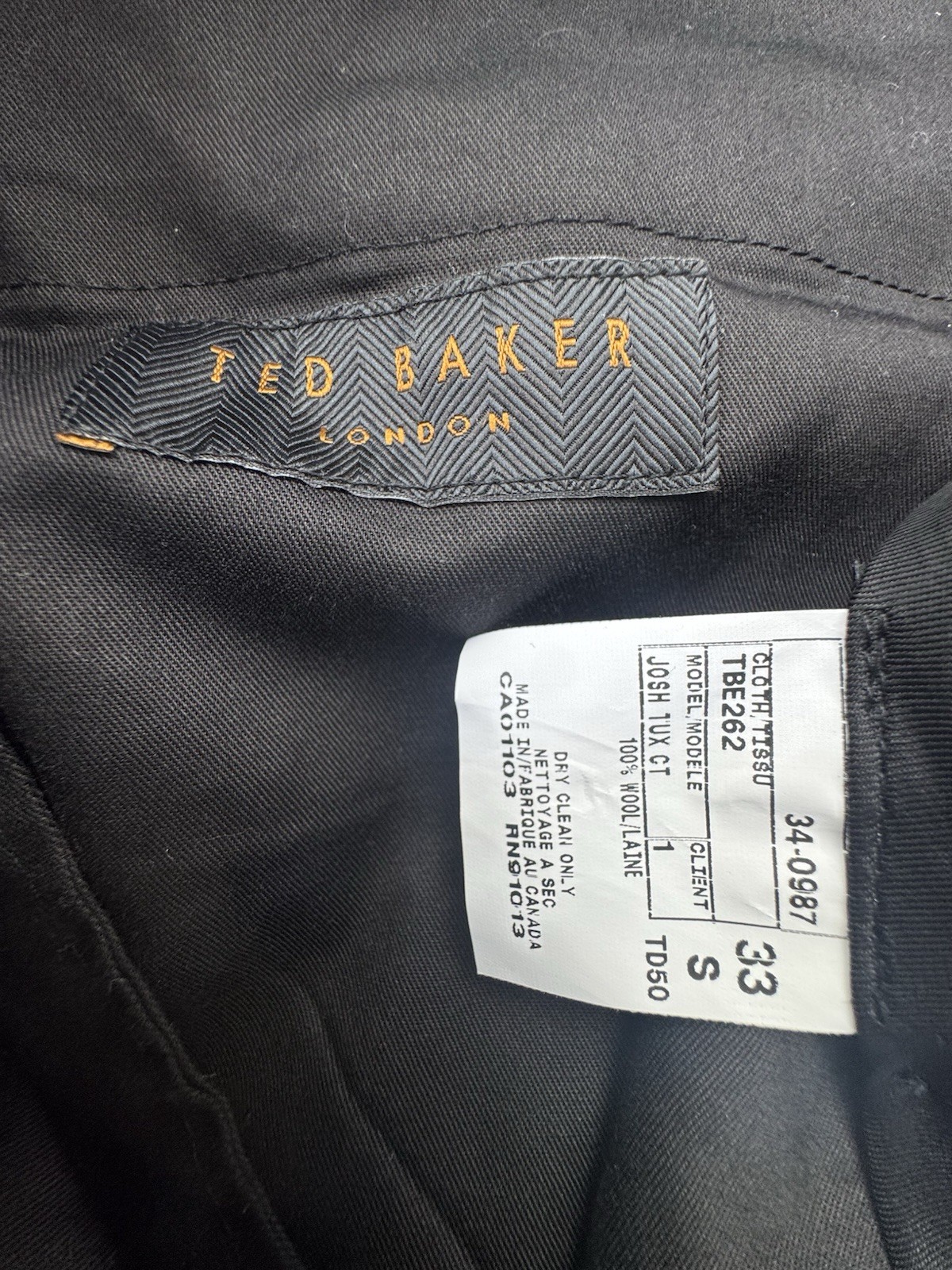 Ted Baker London Josh Tux CT Tuxedo Jacket 40S & Pants Size 33; $1,098 Value!