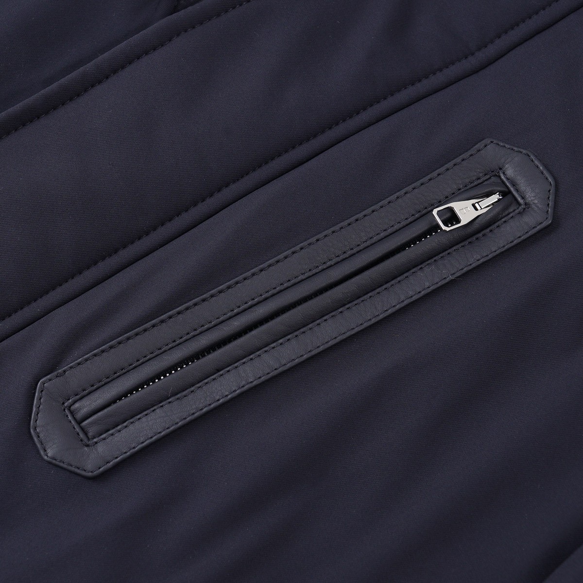 Brett Johnson ‘St. Moritz’ Navy Blue Padded Silk Parka M (Eu 50) NWT Coat