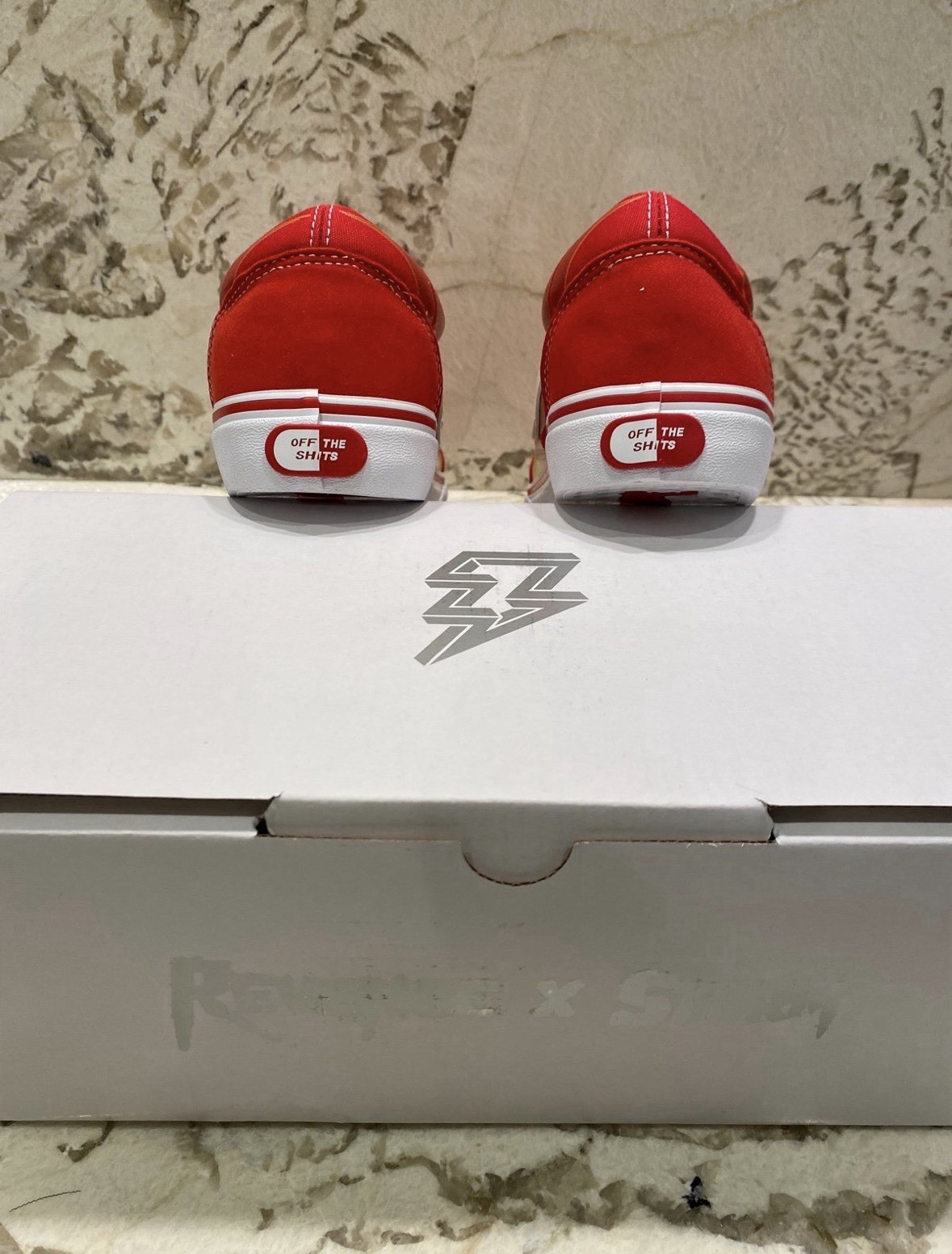 Revenge x Storm Red Flames Size 12M/13.5W Brand New Authentic Next Day Ship