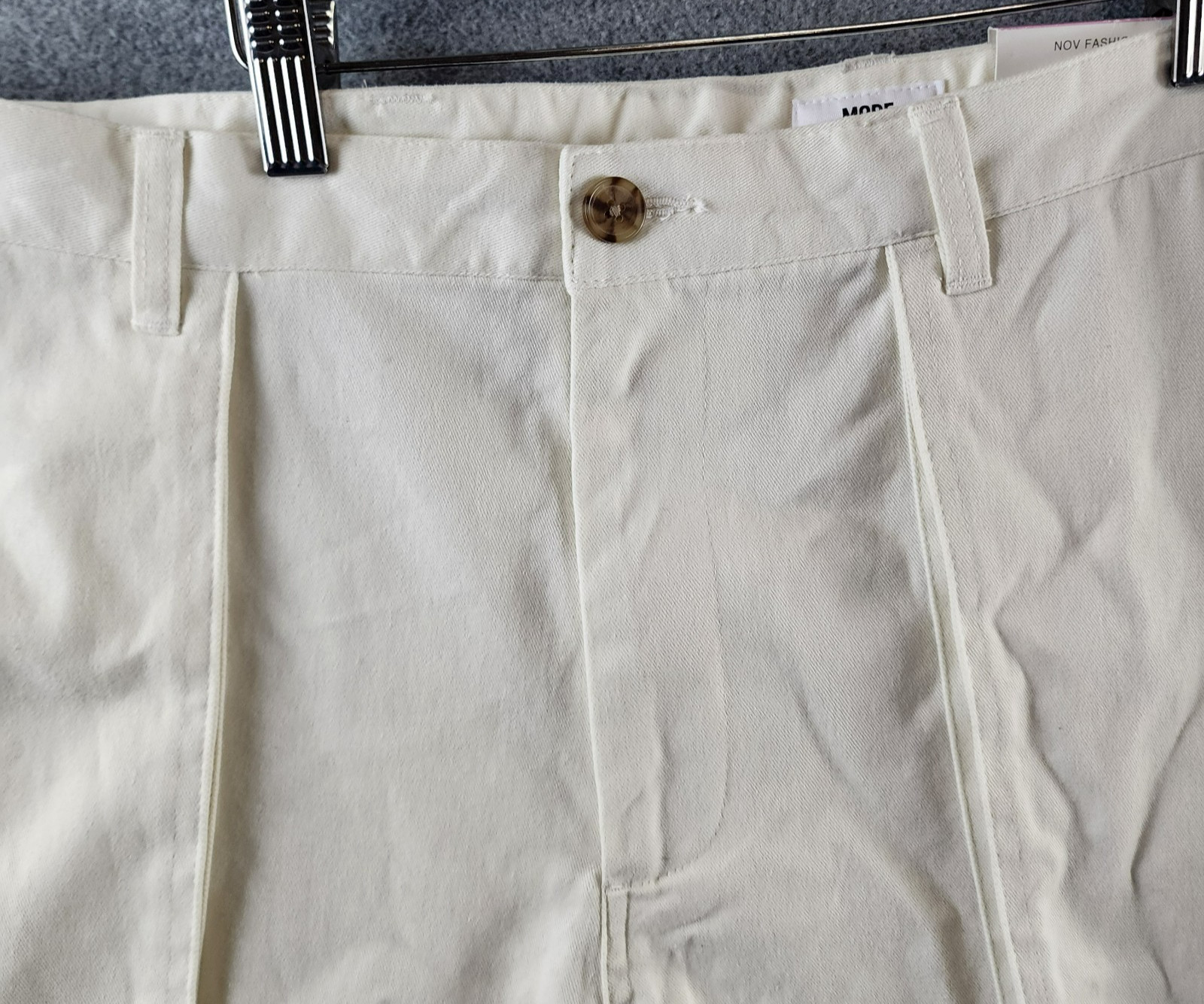 Mode of One Regular-Fit Utility Pants Men’s 38 Neo Natural Button Zip Closure