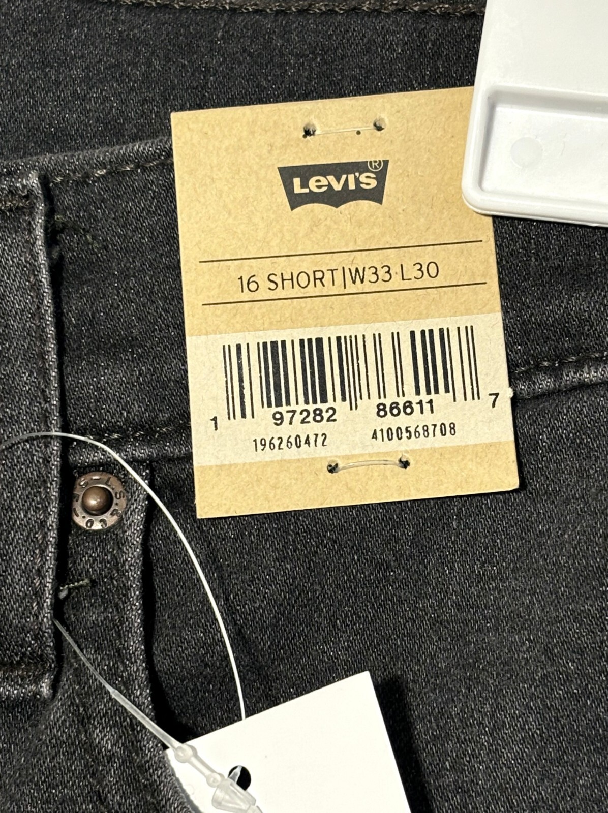 Levis Jeans Women 16 Short 33Wx30L Black Bloom 311 Shaping Skinny Mid Slimming