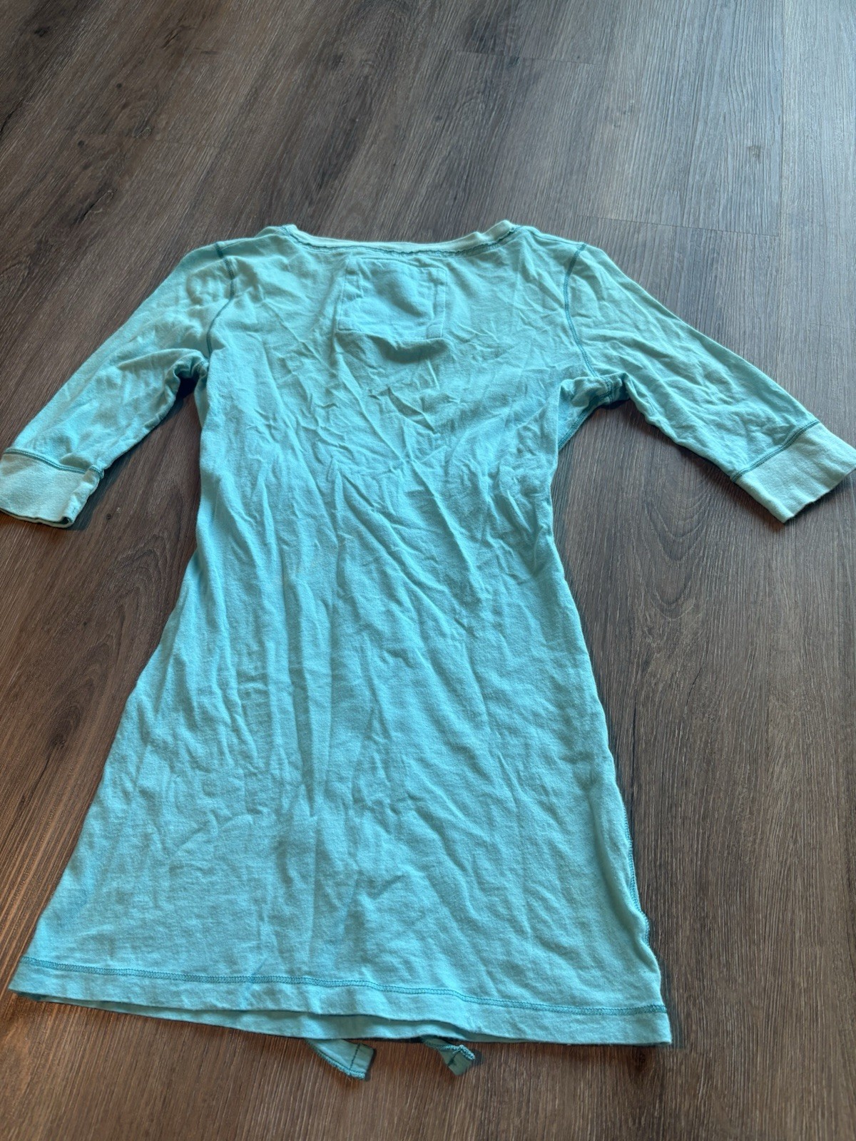 Hollister Y2k Light Blue Short Sleeve with Adjustable Tie Size M Women’s