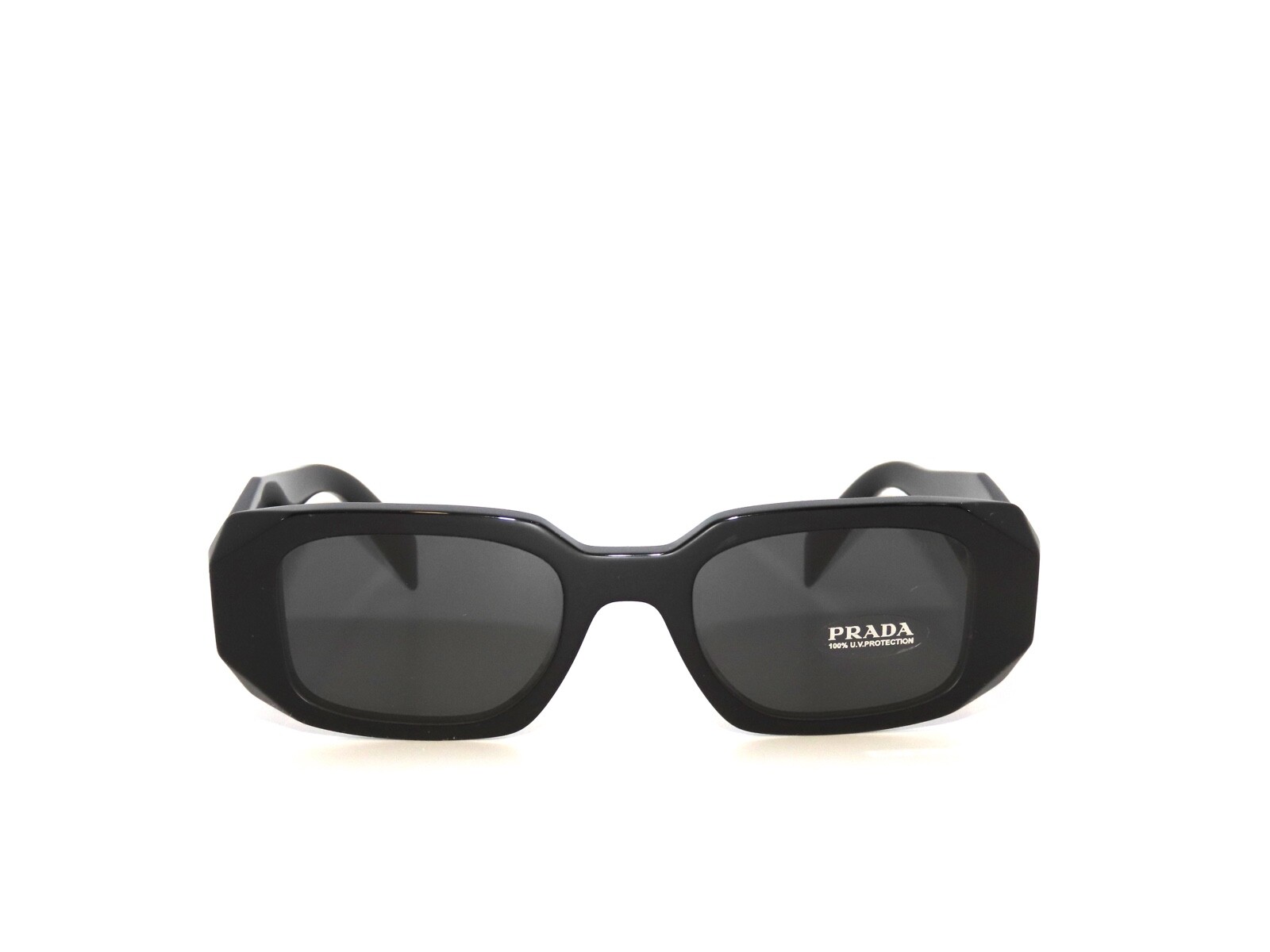 Prada SPR17WS 17 1AB5S0 Black Gray Dark Gray Sunglasses 17W