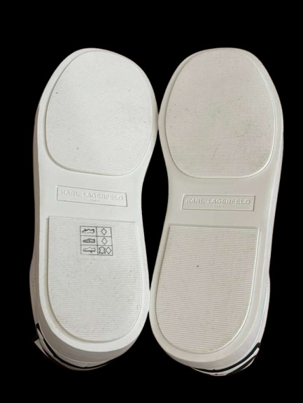 Karl Lagerfeld Paris Chella Logo SIZES 6.0, 7.0, 7.5, 8.0 Bright White Sneaker